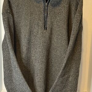 Men's Gray Zip-Up Sweater